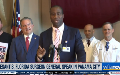 Algemeen chirurg in Florida tekent protest aan tegen mondkapjes