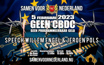 Speech van Willem Engel en Jeroen Pols demo tegen het CBDC