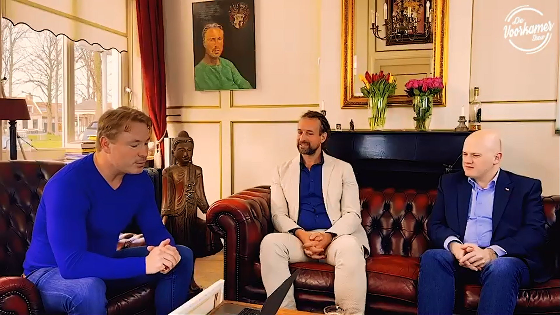 2023 03 18 De Voorkamer Maurits Falkenreck en Martin Bos in gesprek met Willem Engel