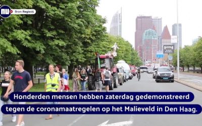 Gemoedelijke sfeer bij demonstratie Viruswaanzin op Malieveld – NU.nl