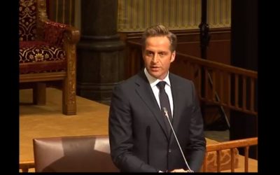 Livestream Plenair Debat 1e Kamer met minister Hugo de Jonge