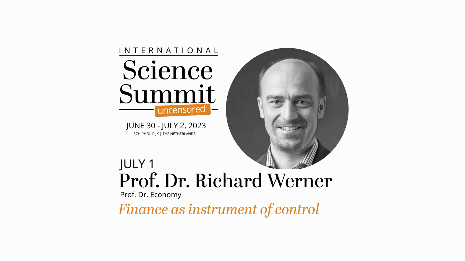 2023 10 04 Science Summit Interview Richard Werner 1 juli 2023