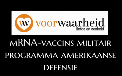 mRNA vaccins militair programma Amerikaanse Defensie
