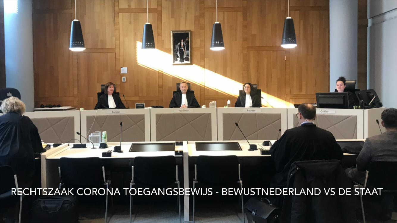 2024 03 20 Rechtszaak invoering Corona Toegangsbewijs BewustNederland Vs De Staat