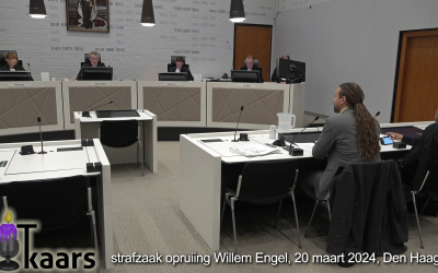 Rechtbank verslag van de strafzaak tegen Willem Engel-Opruiing
