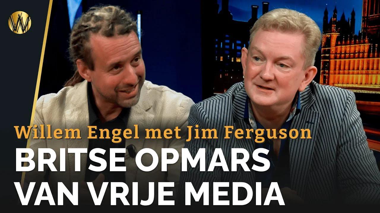 2024 07 13 Cafe Weltschmerz Willem Engel met Jim Ferguson Britse opmars van vrije media