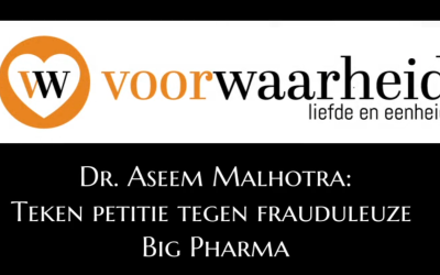 Dr Aseem Malhotra: Teken petitie tegen frauduleuze Big Pharma