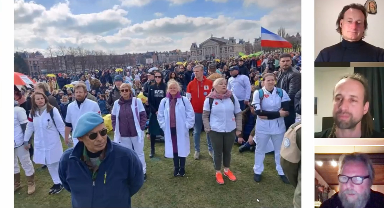 2021 03 20 Journaal met Willem Jeroen en Dennis Spaanstra met als hoofdonderwerp demonstraties