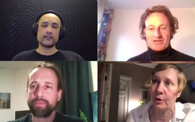 Jeroen met Karel Donk (Suriname) en Vivienne Fischer (Duitsland) over gerechtelijke procedures