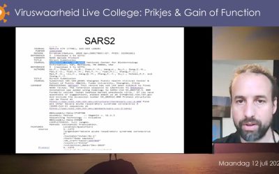 Viruswaarheid Live college – Gain of Function met Willem Engel